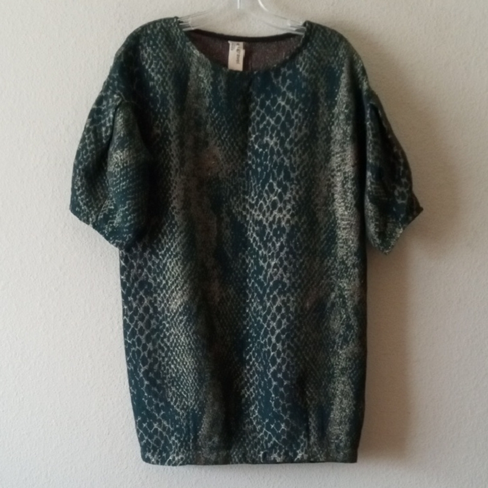 Eve Gravel metallic snake Mini dress - Picture 3 of 7
